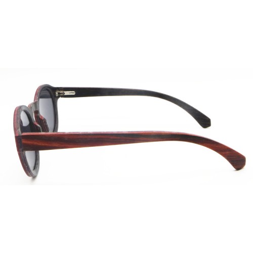 Layers Red Sandal & Ebony Wood Laminated Sunglasses IBW-XB-007D