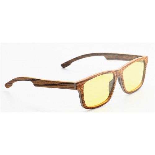 Thin Layers Zebra Wood Prescription Optical Eyeglasses / Sunglasses IBW-GS014A