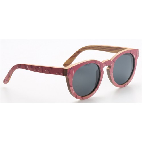 Nature Bamboo Sunglasses With Carbon Fiber IBW-GS029