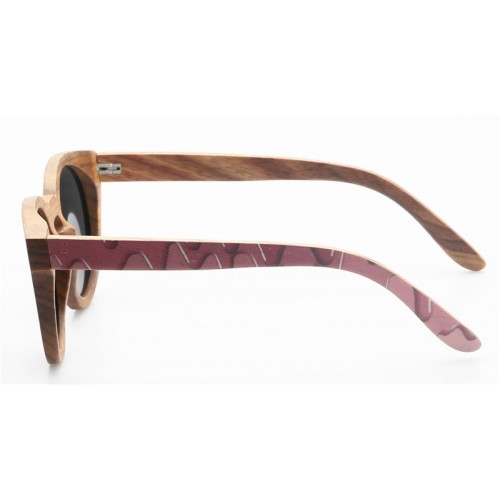 Nature Bamboo Sunglasses With Carbon Fiber IBW-GS029